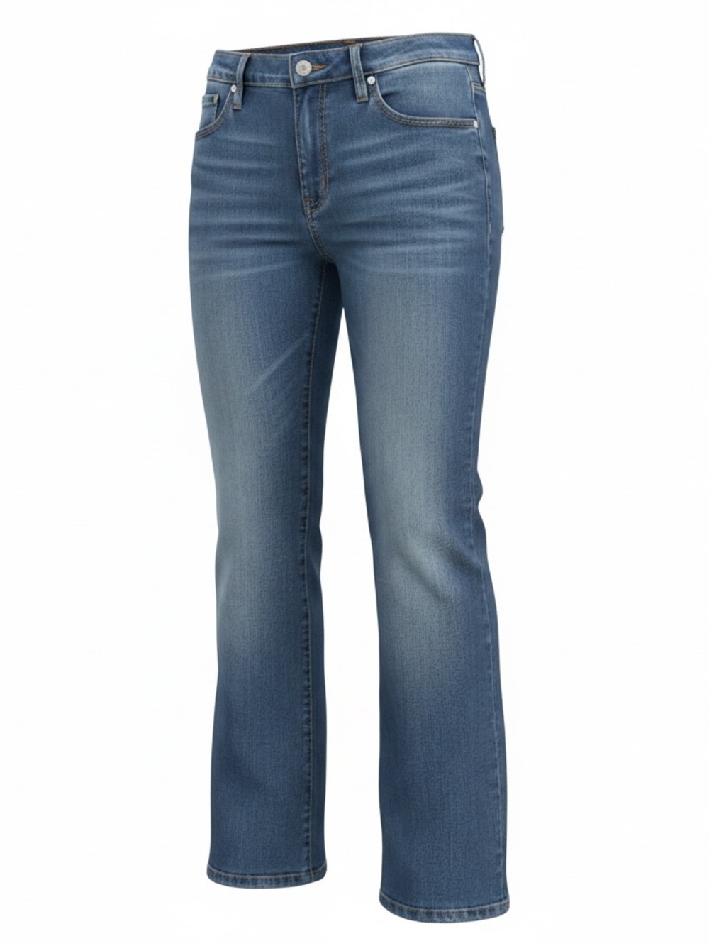 Aura Women's Mid Blue Flare Jeans